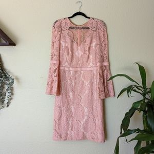 Tadashi Shoji Long Sleeve Lace Dress